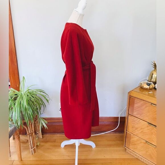 Gucci | red wool belted coat in red | Size XL - Picture 8 of 16